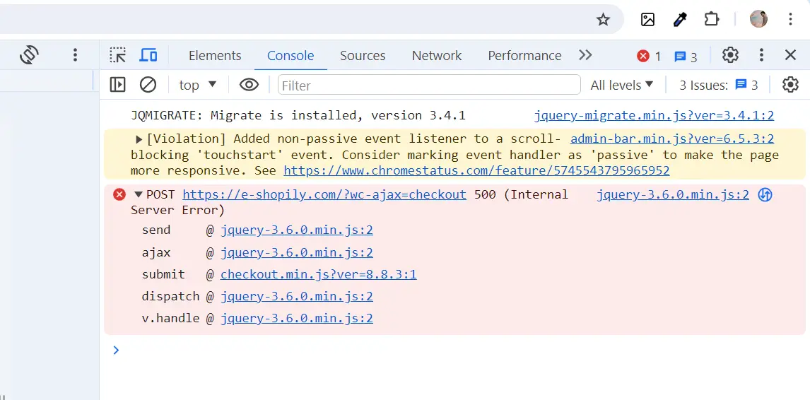 Error processing checkout. Please try again.