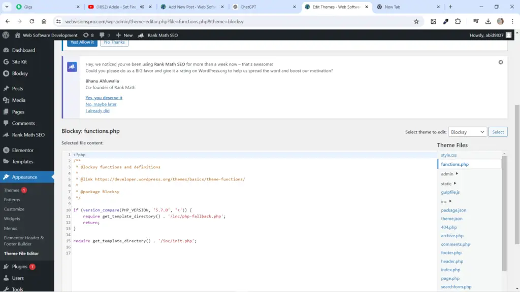 custom code
Custom code in WordPress
code snippets
WordPress
elementor