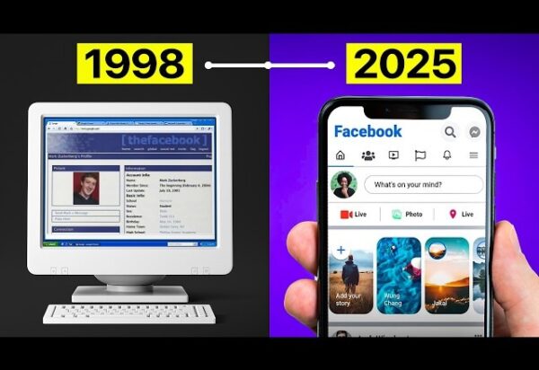 Comparison showing old websites vs modern websites in the evolution of web design