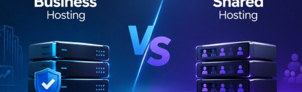 business hosting vs shared hosting comparison for small businesses